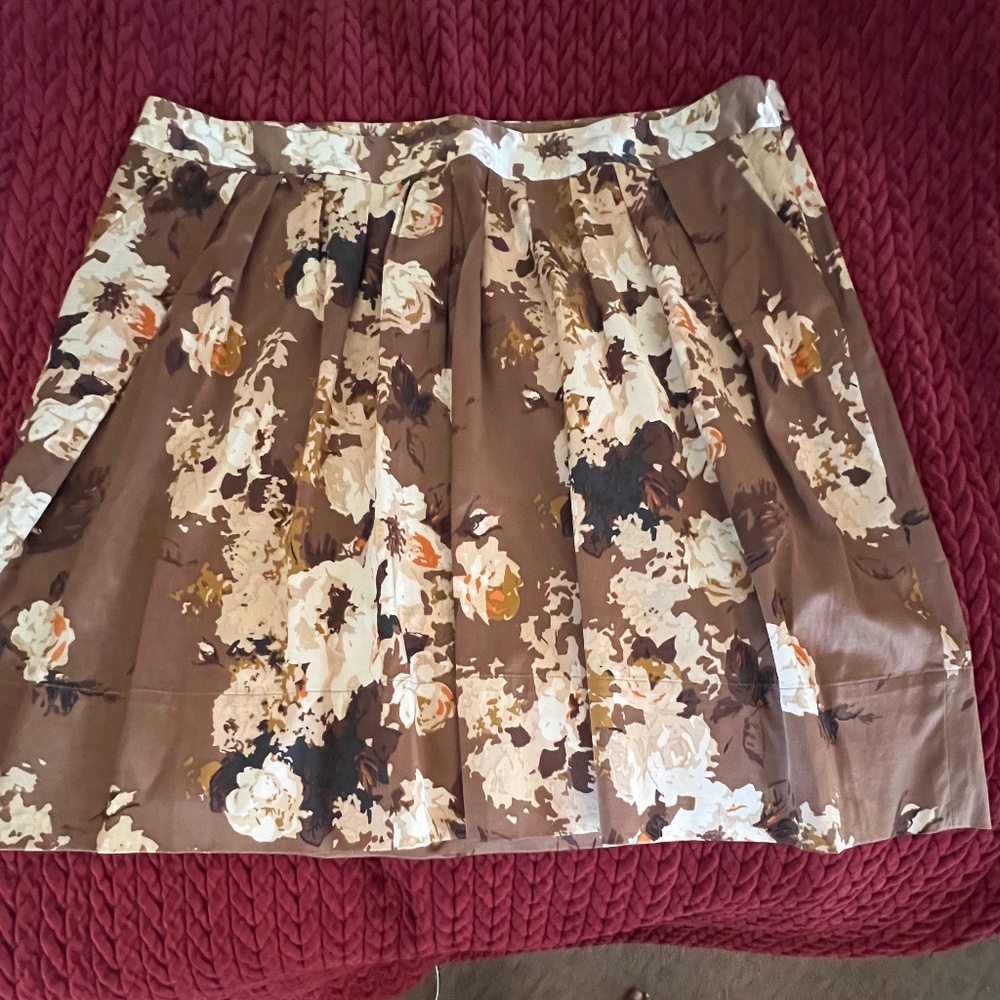 Talbots Vintage-Inspired Print A-Line Skirt
